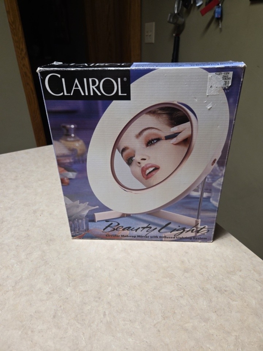 Vintage Pink Clairol Makeup Mirror Extra Bulbs Original Box Instructions
